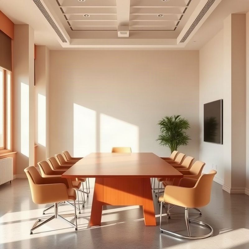 Mesa de reuniones en la redacción de Valleyharborv
